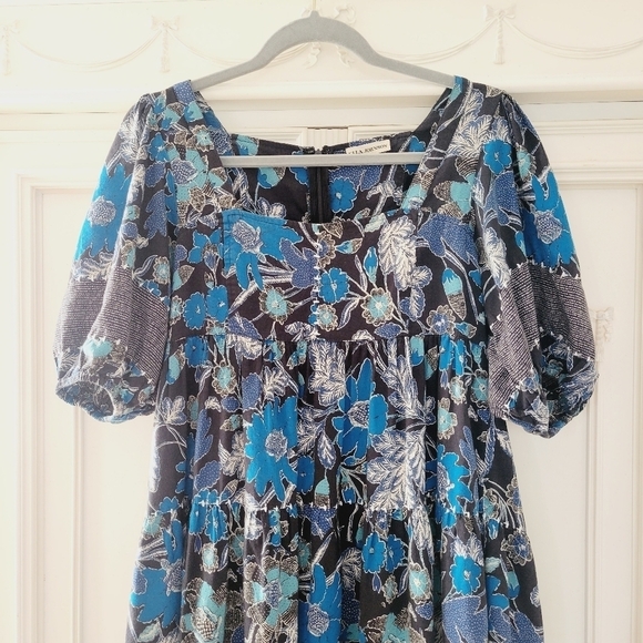 Ulla Johnson Lapis Nora Midi Dress 4 Rayon Fall Dress - Picture 11 of 13